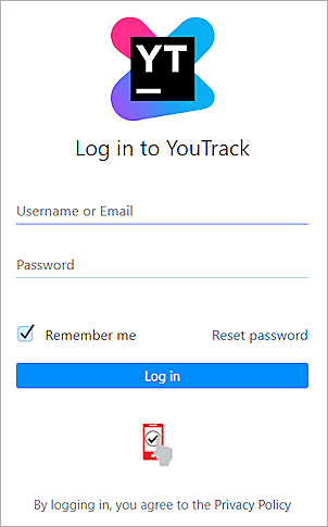Screen shot of YouTrack Test